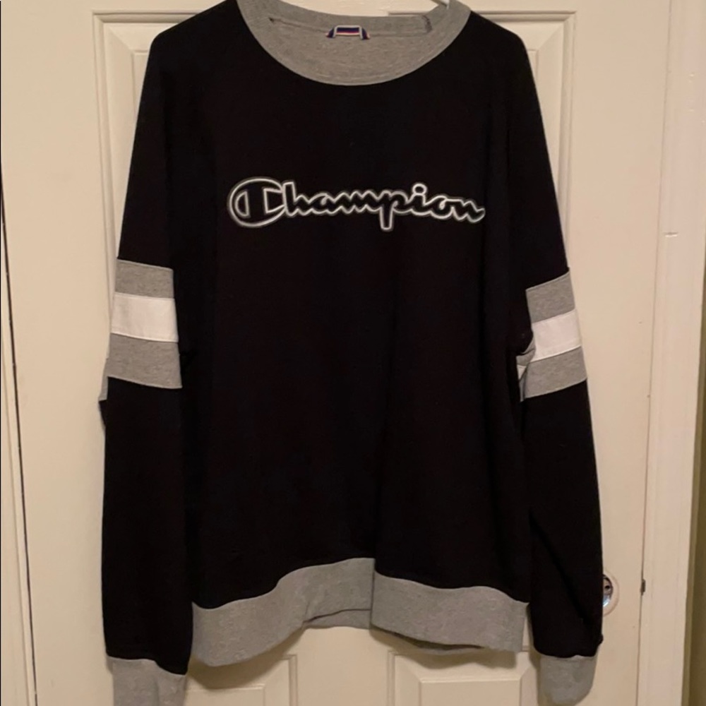 champion x urban outfitters colorblock sweatshirt